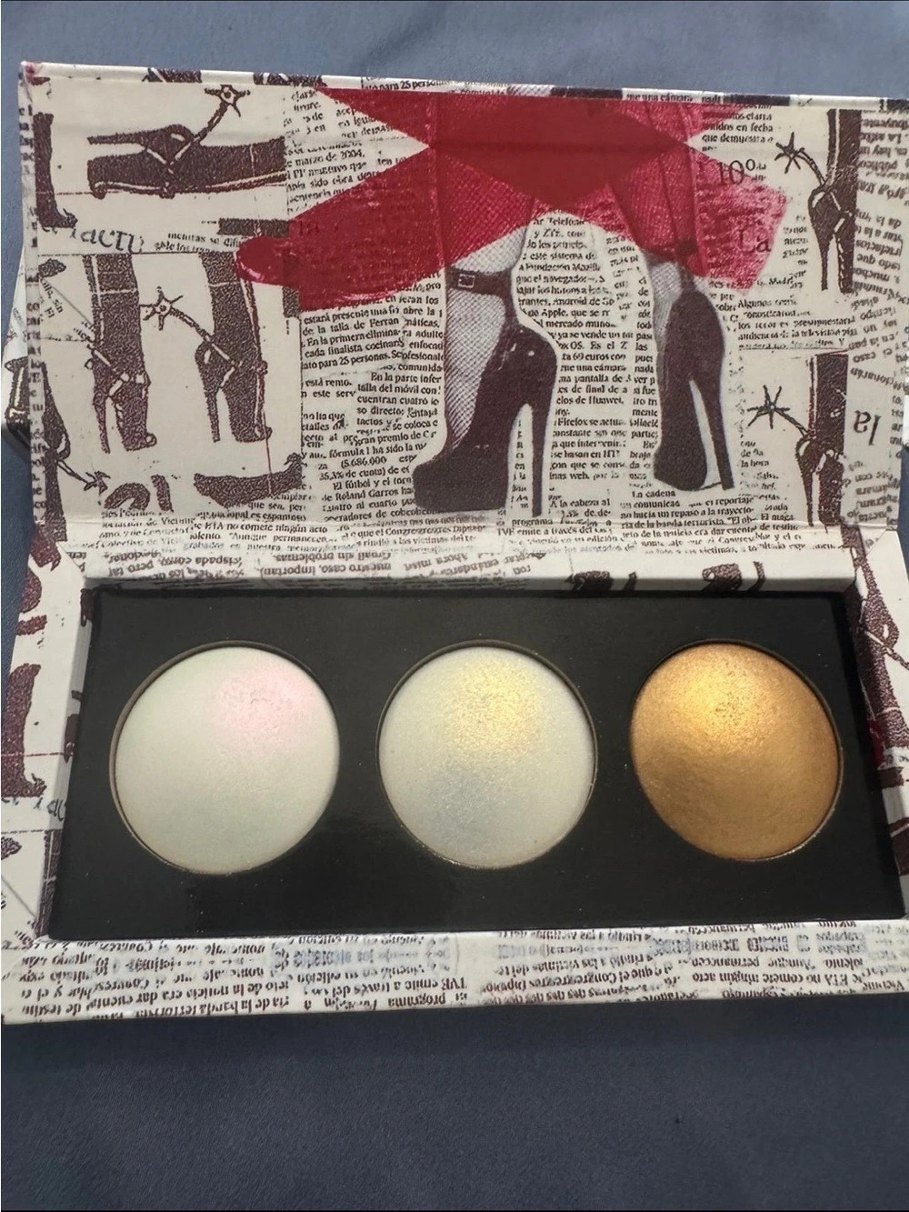 Pat McGrath sublime skin highlighting trio Glow All Out Highlighter Palette NWT